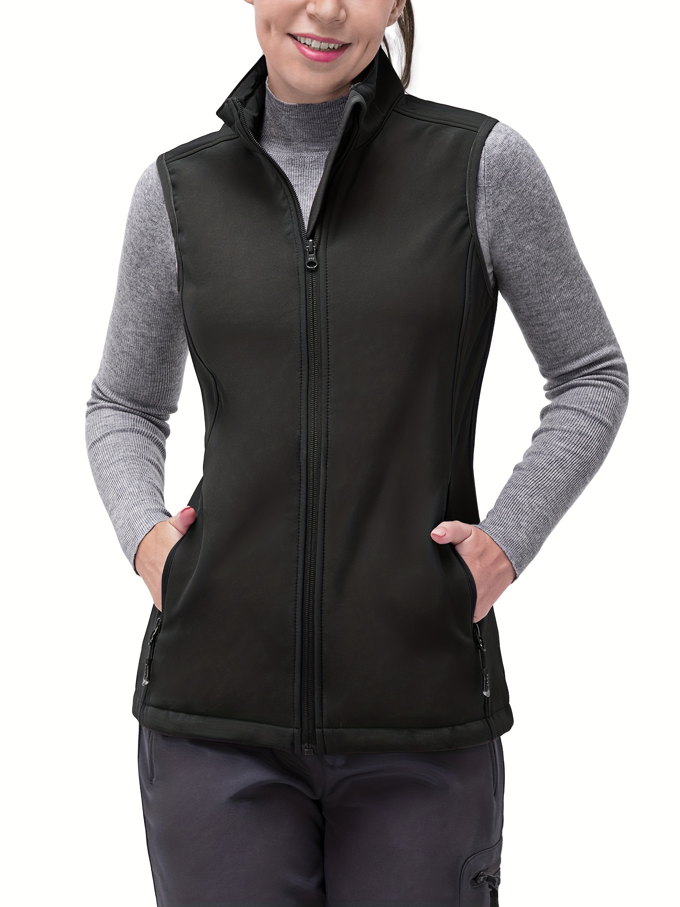 Wettel Womens Fleece Zip Up Vest – Dolce Vita Designs