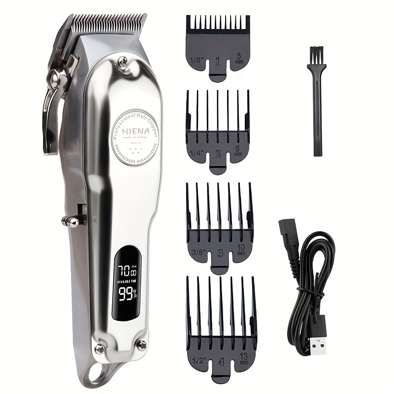

Professional Hair Clippers For Men, Hair Cutting Kit & 0 Gap T-blade Trimmer Combo, Cordless Barber Clipper Set With Led Display, Holiday Gift Father's Day Gift
