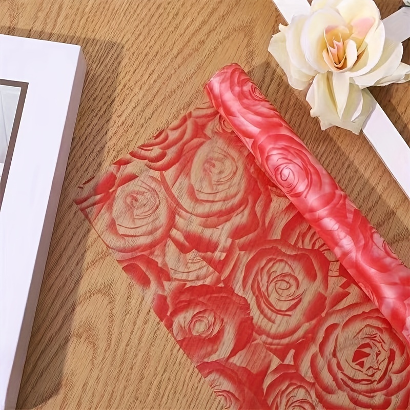 Flower Art Wrapping Paper Rose Wrapping Paper Fog Jelly Film Package Flower  Paper Tanabata Waterproof Flower Wrapping Paper Flower Shop Supplies Flower  Art Bouquet Wrapping Paper - Temu