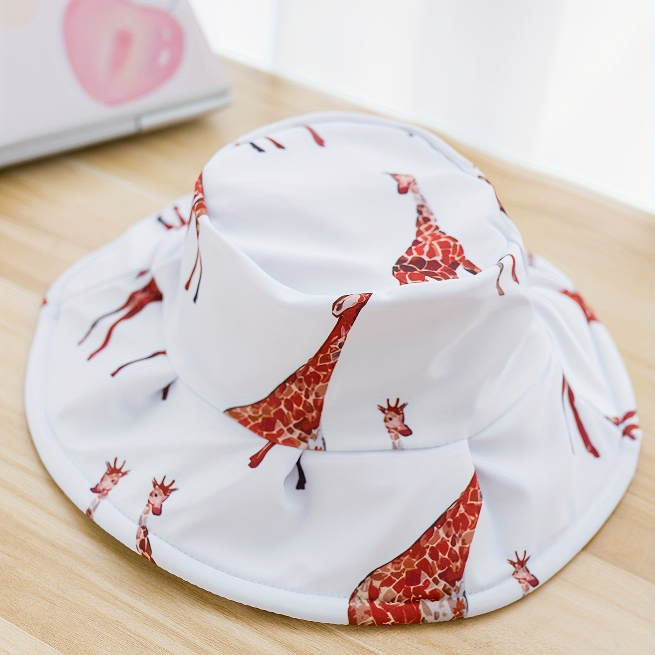 1pc Boys' Summer Cartoon Sun Hat, Bucket Hats with Deer Pattern, Suitable for Seaside beaches Parties,Temu