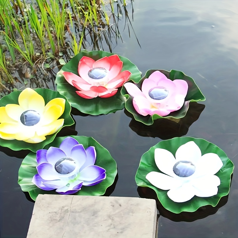 Fontaine Solaire Exterieure de Jardin, Lotus Mousse Fleur Énergie
