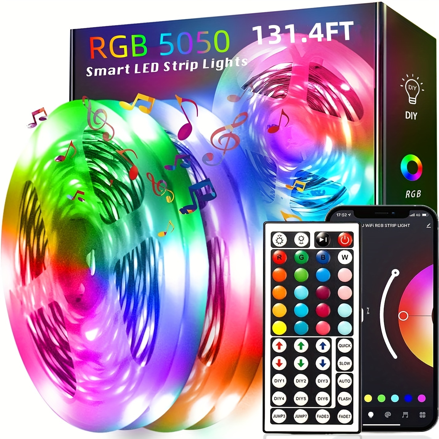 Led Light With Remote Control And App Control Living Room Lighting  Decoration 2835 Rgb 5v Flexible Led Light With Tv Desktop Living Room  Screen Backlight Diode (with Battery) - Temu United Kingdom