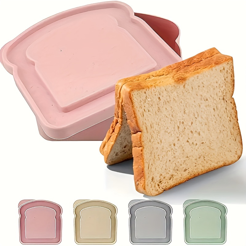 Portable Lunch Box Toast Bread Sandwich Box Bento Box - Temu