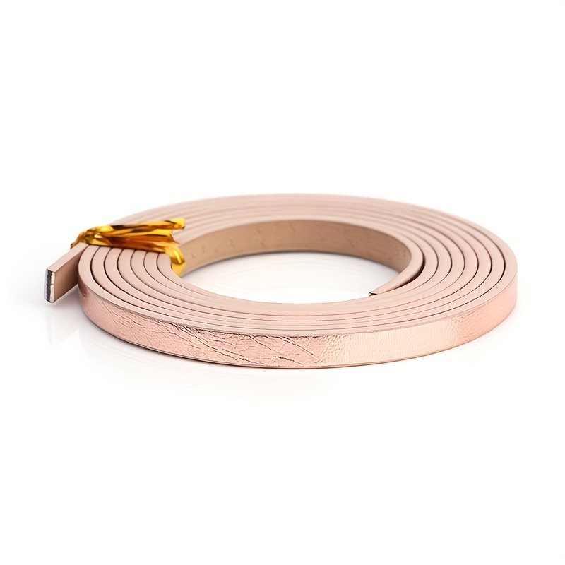 Flat Pu Leather Cord Matt Surface Rope Jewelry Findings - Temu