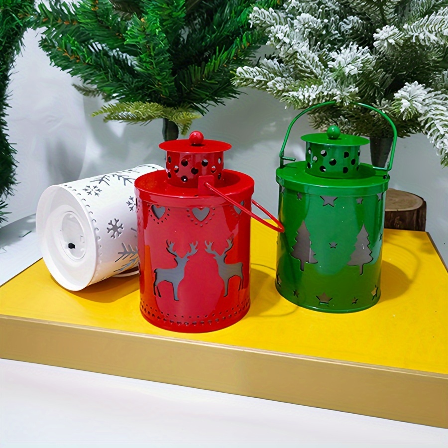 Christmas Candle Light Hanging Wind Lantern, LED Electronic