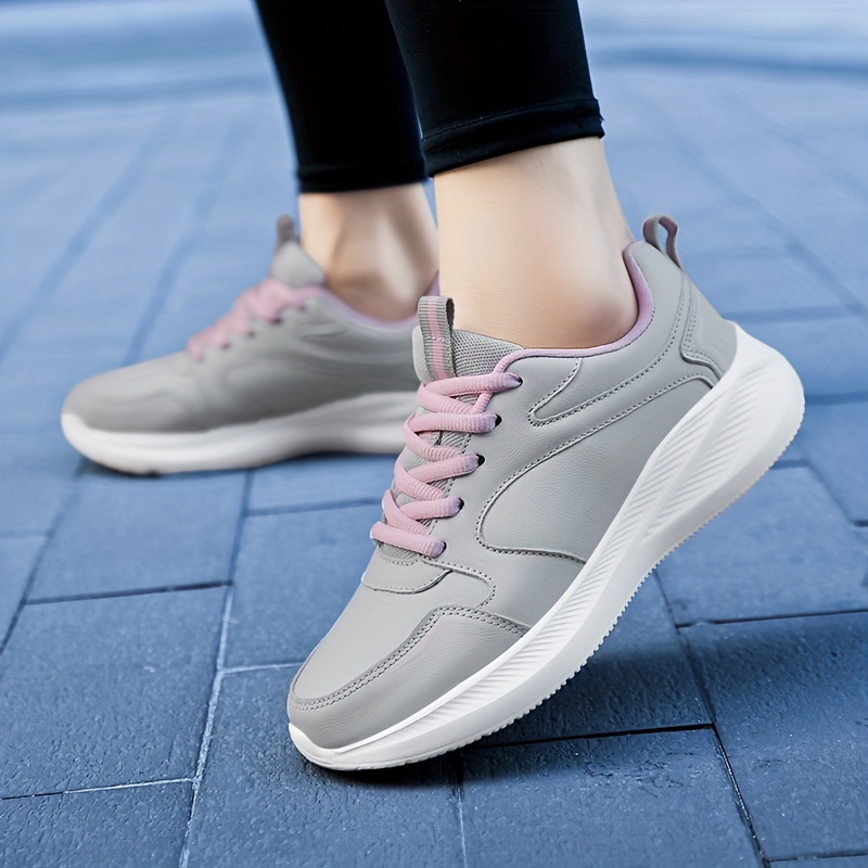 Waterproof Lace Up Running Shoes for Women