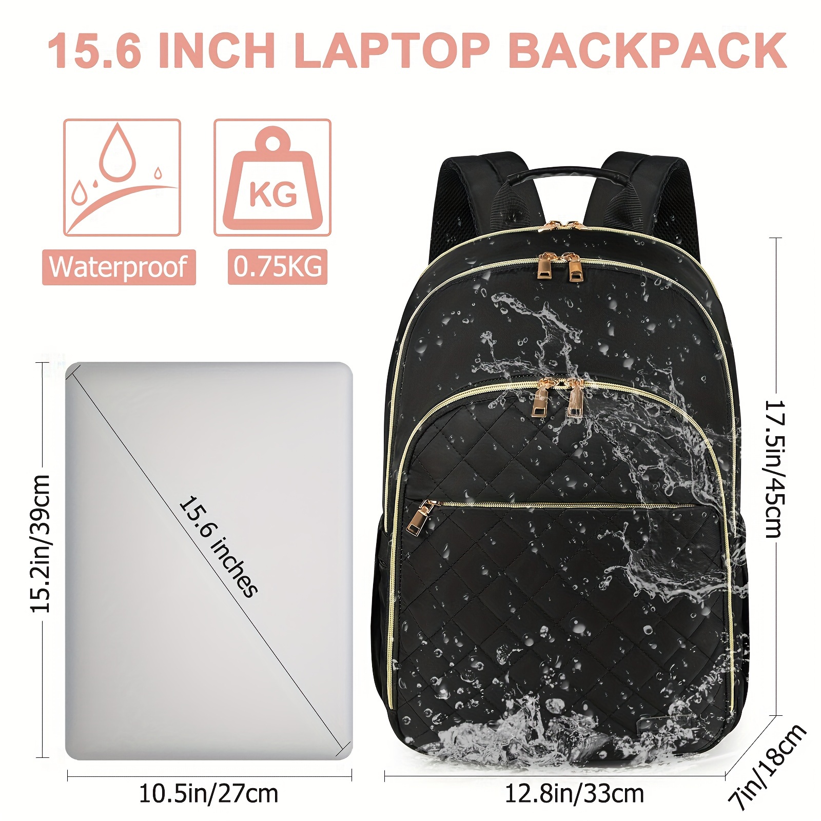 travel backpack school backpack women laptop backpack Temu