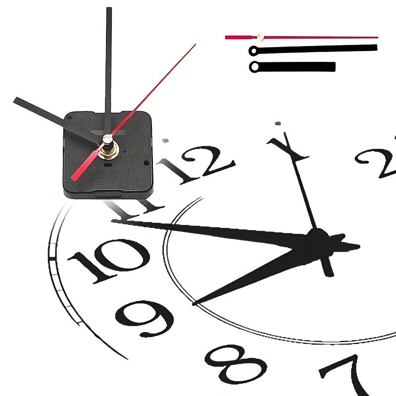 Juego 1/4 Piezas Movimiento Reloj Pared Mecanismo Reloj Silencioso Diy, Kit  Accesorios Reloj Repuesto Reparación - Hogar Cocina - Temu Chile