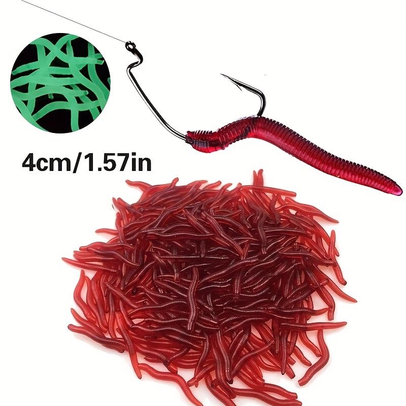 Red Worm Bait Clip Red Worm Hanging Bait Maker Rubber Band - Temu