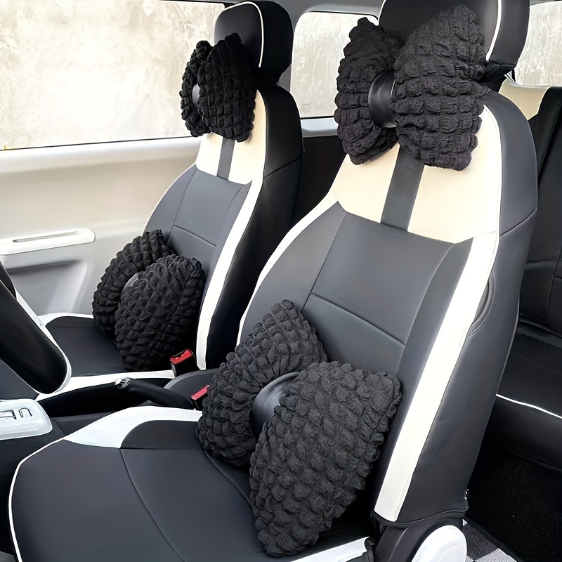 Bowknot Car Headrest Pillow Neck Pillow Back Waist Pillow Seat Back Cushion