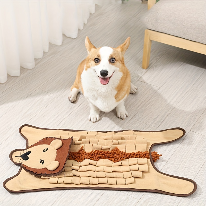 Lion Crocodile Shape Dog Slow Food Mat Dog Training Sniffing Mat