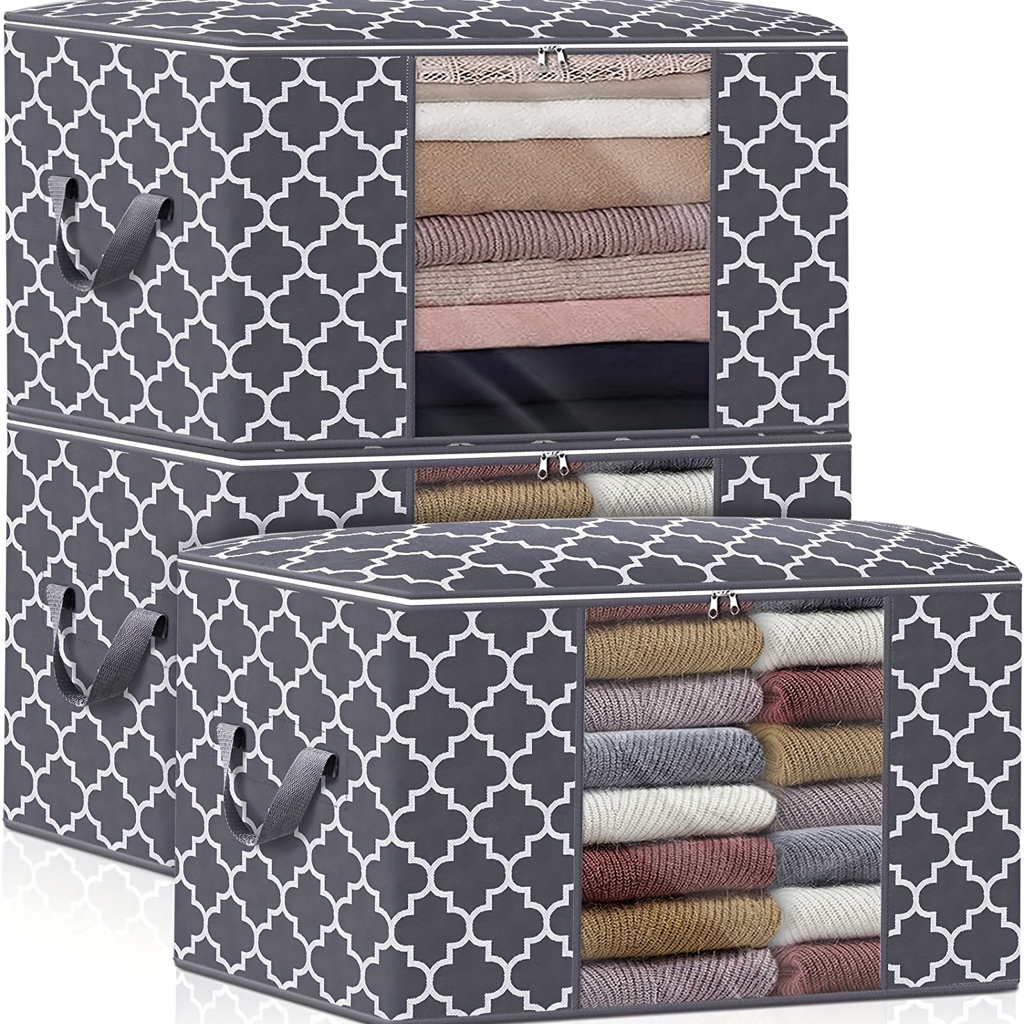 

Maximize Your Storage Space With Multifunctional Large Capacity Foldable Storage Containers!