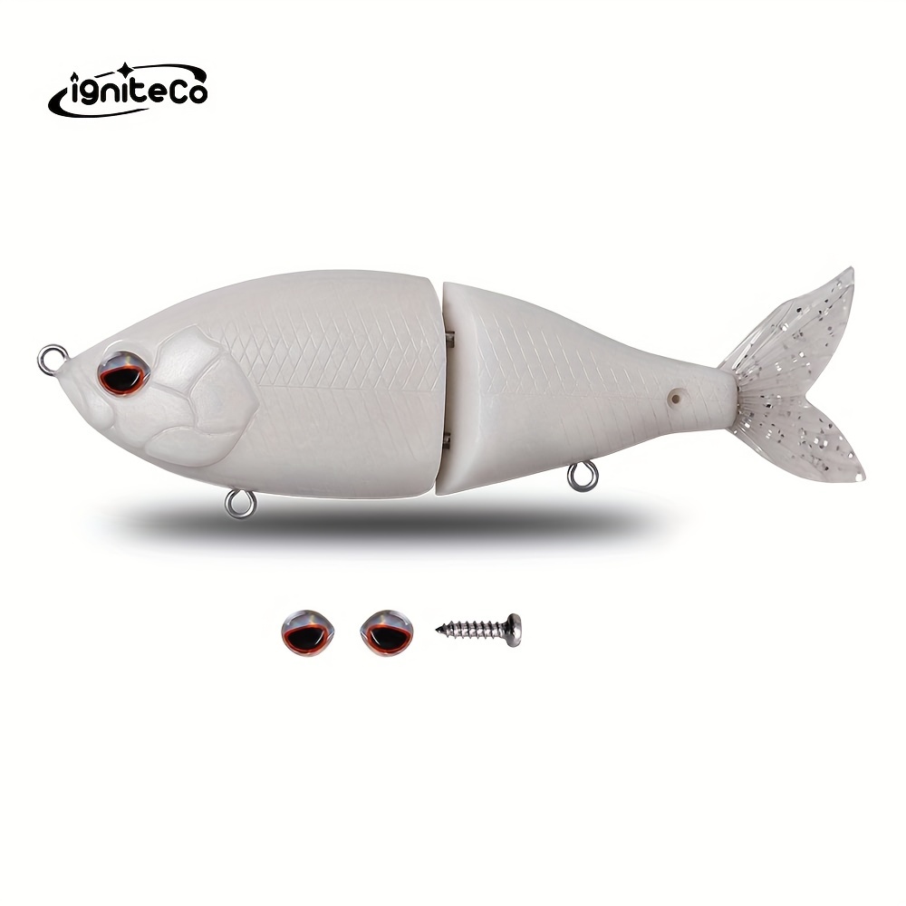 

150mm 55g Transparent Abs Plastic Fishing Lure - Catch Big Bass With This 2-section Slowly Sinking Swimbait!