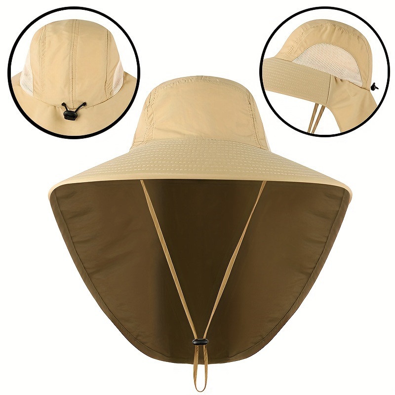 Outdoor Bucket Hat, Fishing Hat For Men And Women, Sunscreen Quick-drying Hat, UV Protection Breathable Sun Hat For Fishing Mountaineering Beach