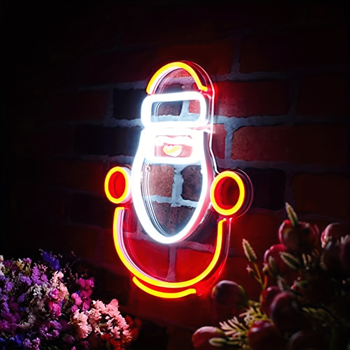 Cute Santa Claus Flex Silicone Led Neon Sign Multipurpose - Temu