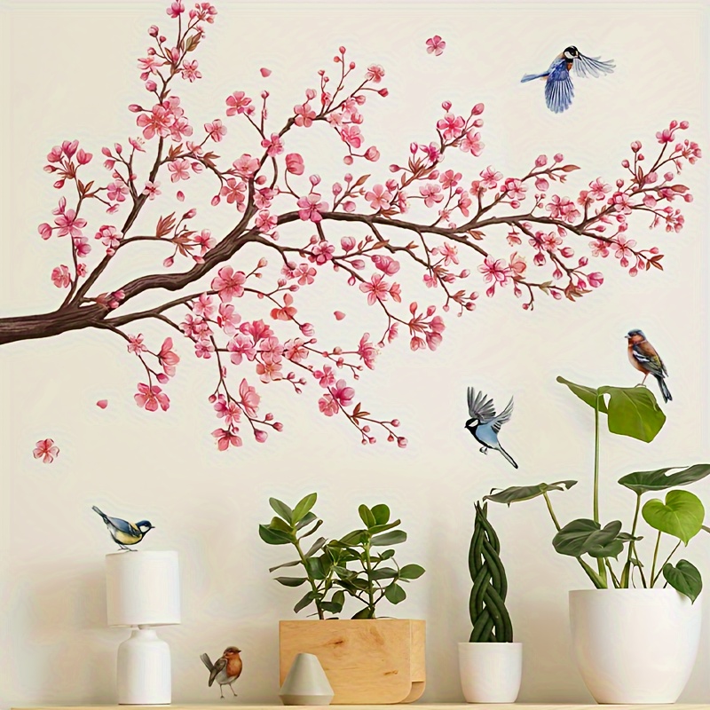 

2pcs Creative Wall Sticker, Flower Pattern Self-adhesive Wall Stickers, Bedroom Entryway Living Room Porch Home Decoration Wall Stickers, Removable Stickers, Wall Decor Decals