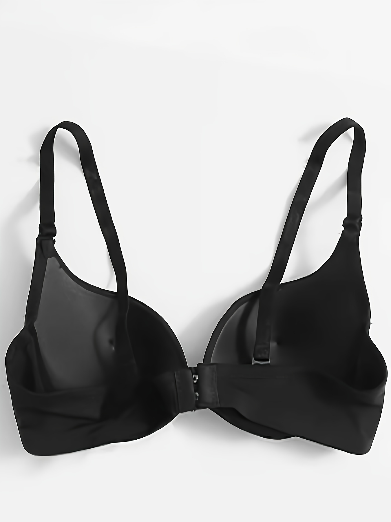 Girls Fashion Simple Solid Color Push up Wireless T-Shirt Bra