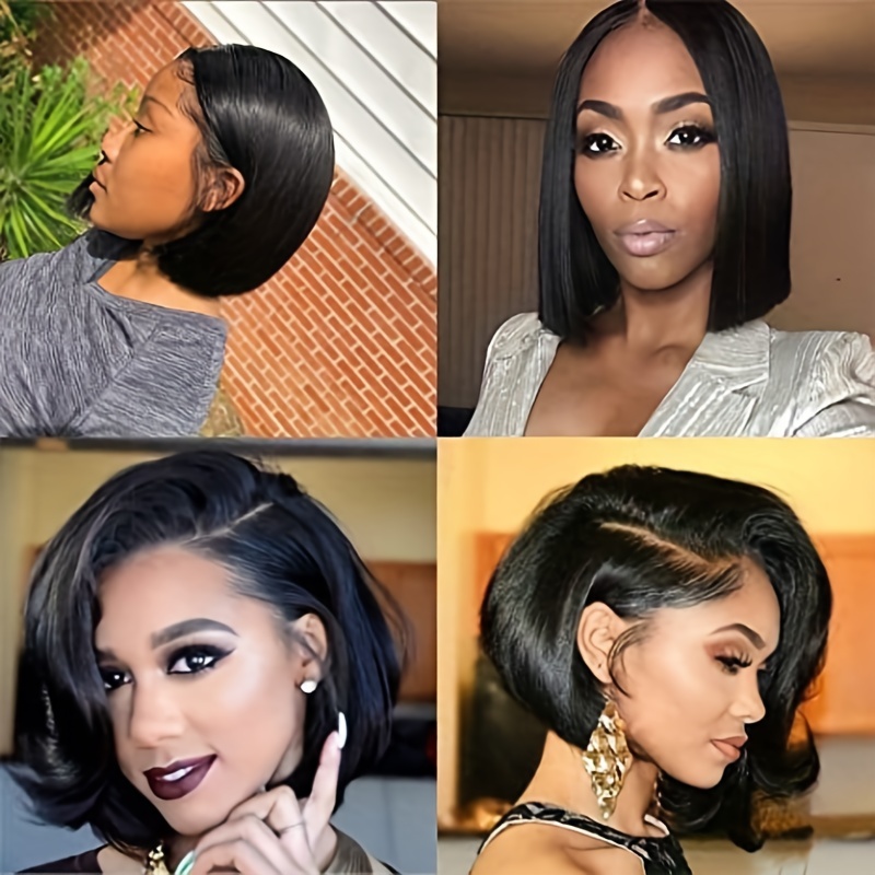 Short Bob Wigs Human Hair Lace Closure Wigs Brazilian Virgin deals Human Hair Straight