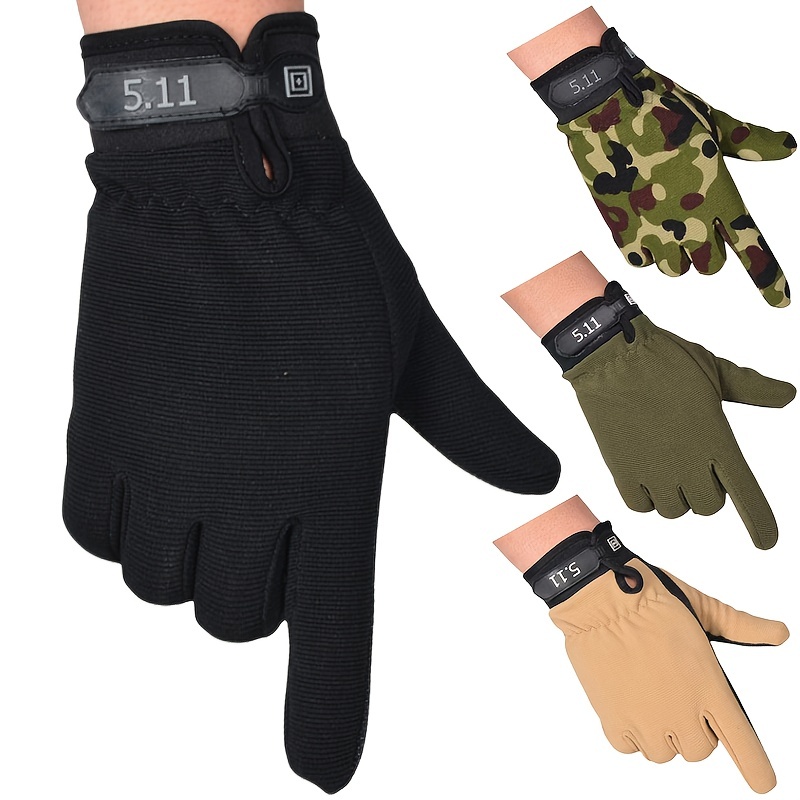 Guantes de ciclismo para hombre al aire libre, guantes de camuflaje  cálidos, impermeables, resistentes al viento, antideslizantes, dedos  completos