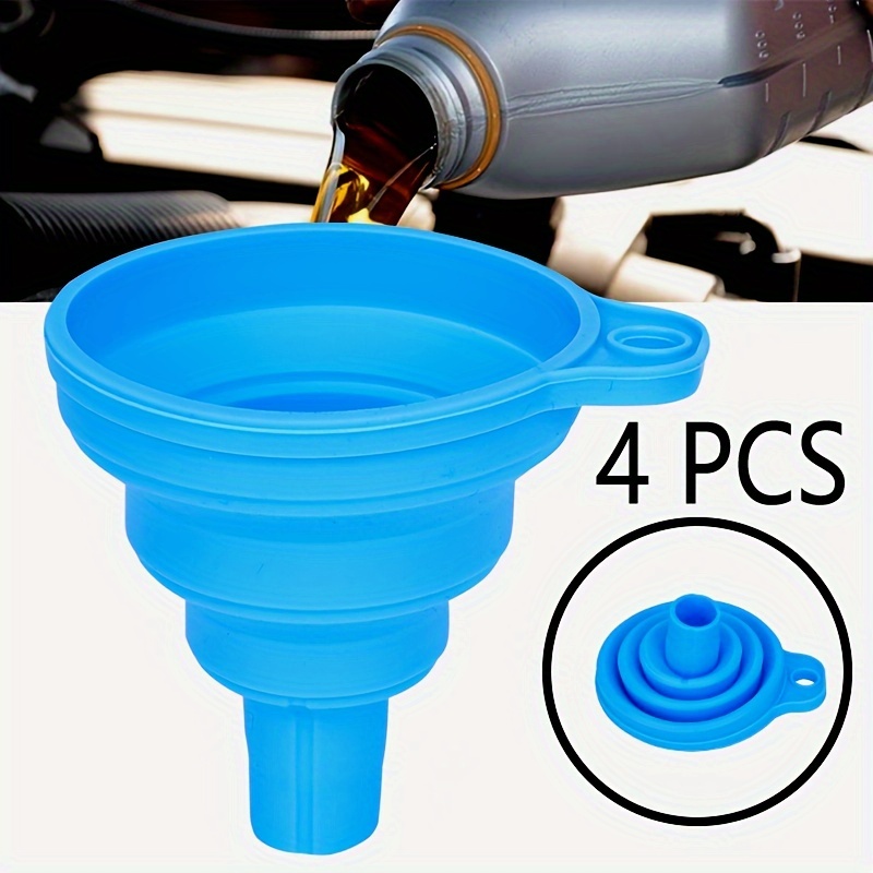

Engine Funnel Car Universal Silicone Liquid Funnel Washer Fluid Change Foldable Portable Auto Engine Oil Petrol Change Funnel