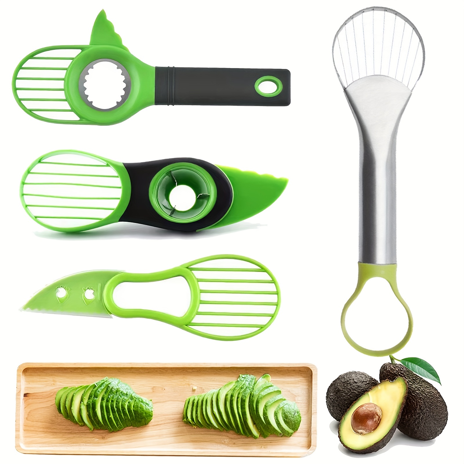 1pc Avocado Tool Set - 3 In 1 Avocado Slicer, Avocado Mat, Avocado