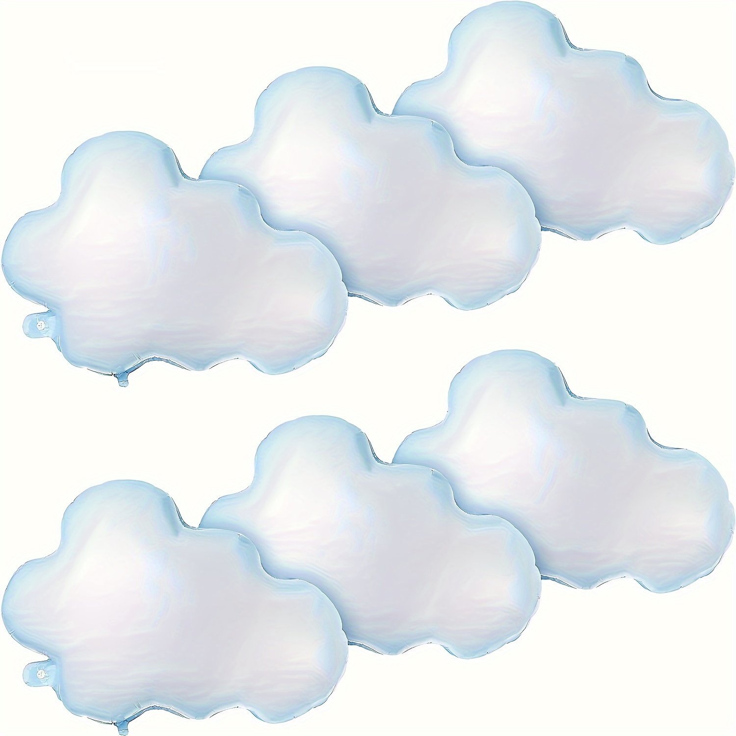 

6pcs, White Cloud Foil Balloons, Story Theme Party Decoration, Birthday Wedding Party Decoration, Holiday Decor, Home Decor, Indoor Outdoor Decor
