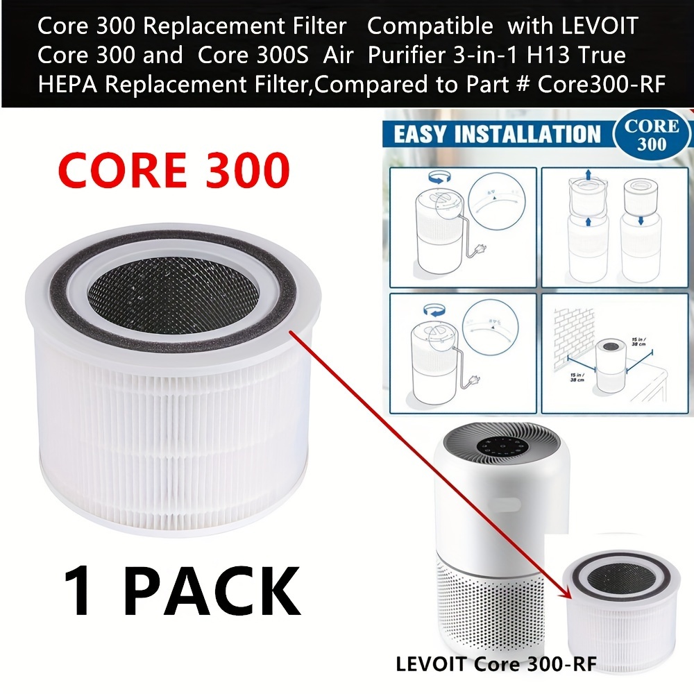 Core 300 Replacement Filter for LEVOIT Core 300 and Core 300S Air 2 Pack