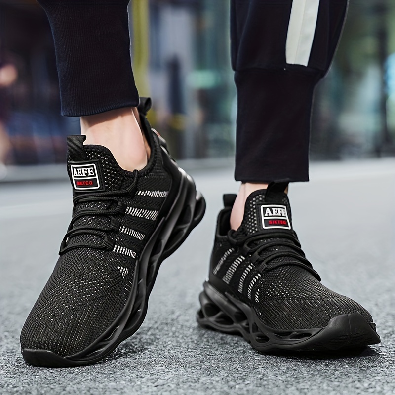 Men's Slip on Blade Sneakers with Shoelaces