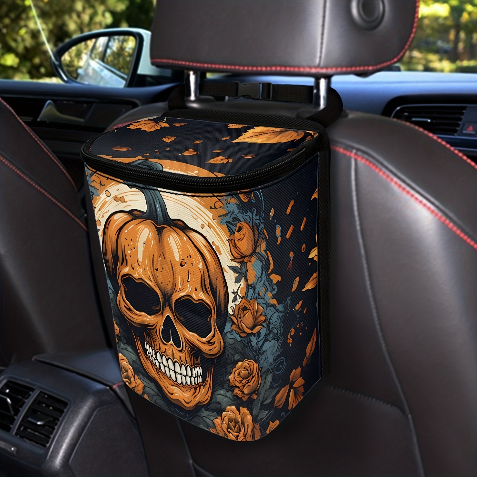 Halloween Car Trash Can Kitchen Camping Trash Can Women Car - Temu