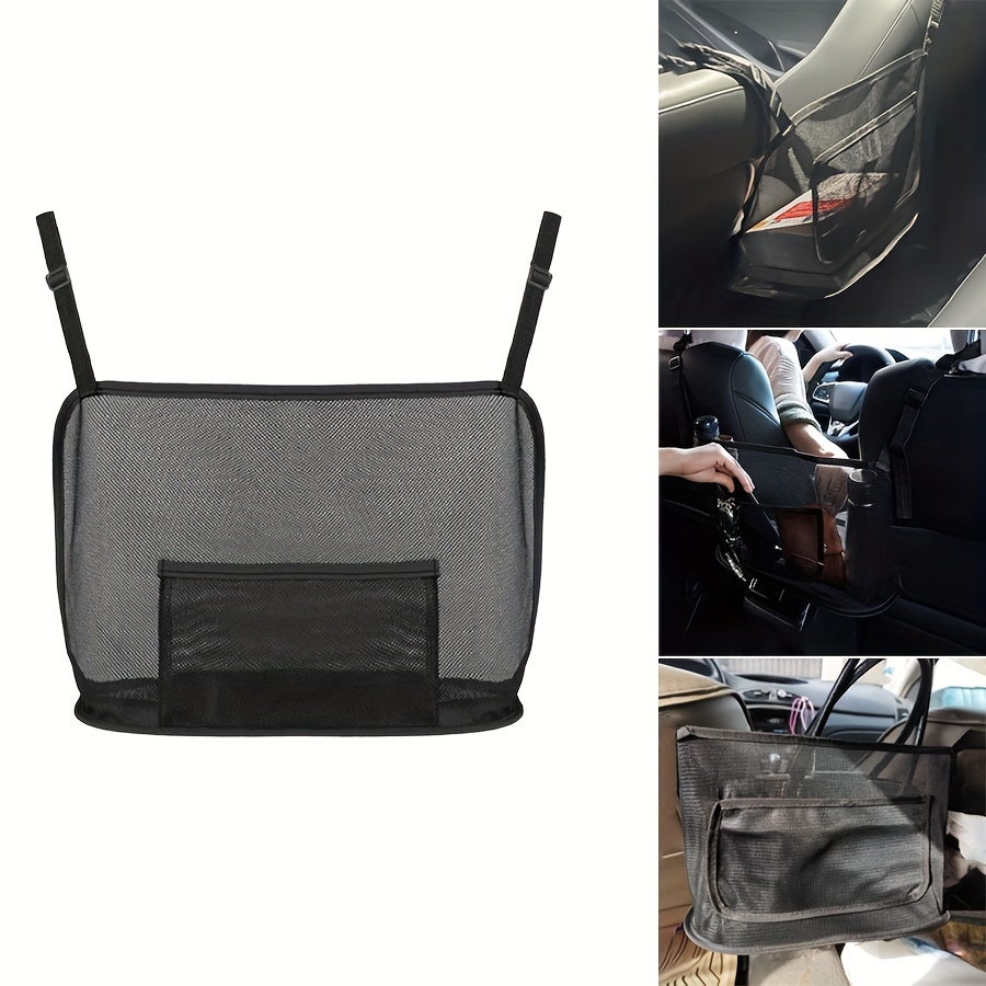 Large Capacity Car Seat Mesh Bag Dog Bag Handbag Purse Clip - Temu
