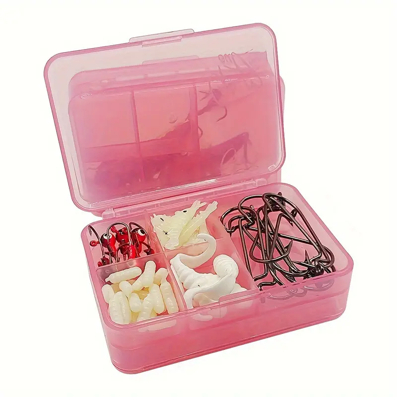 Portable Sealed Fishing Tackle Box 5 compartment Storage Box - Temu