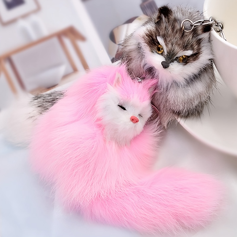 Plush Little Fox Keychain for Creative Gift Giving