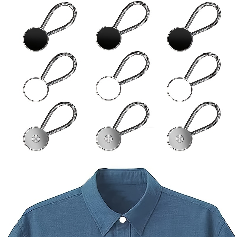 Metal Collar Buttons Extenders Elastic Neck Extender Wonder - Temu Germany