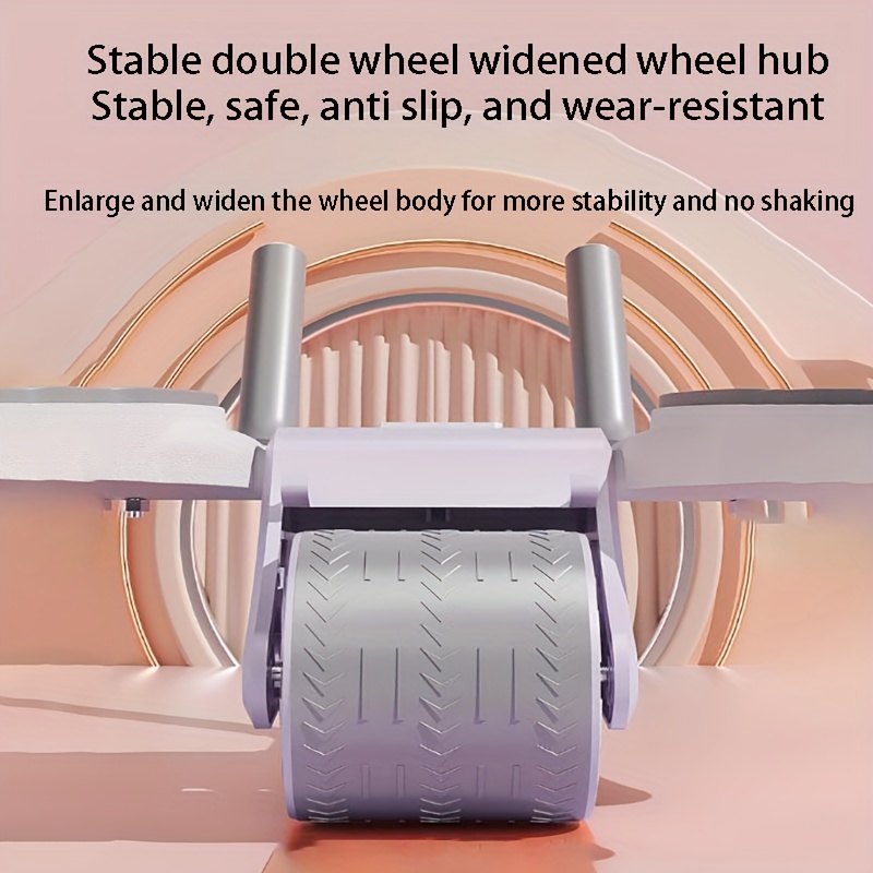  Automatic Rebound Abdominal Wheel, Widened Double