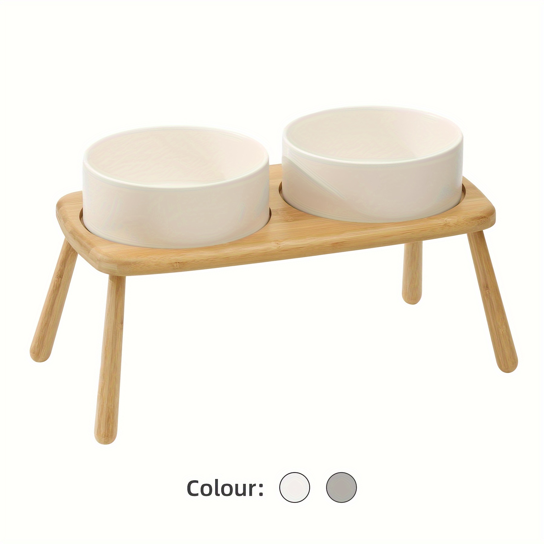 Adjustable Wooden Dog Bowl Stand Perfect For Small - Temu