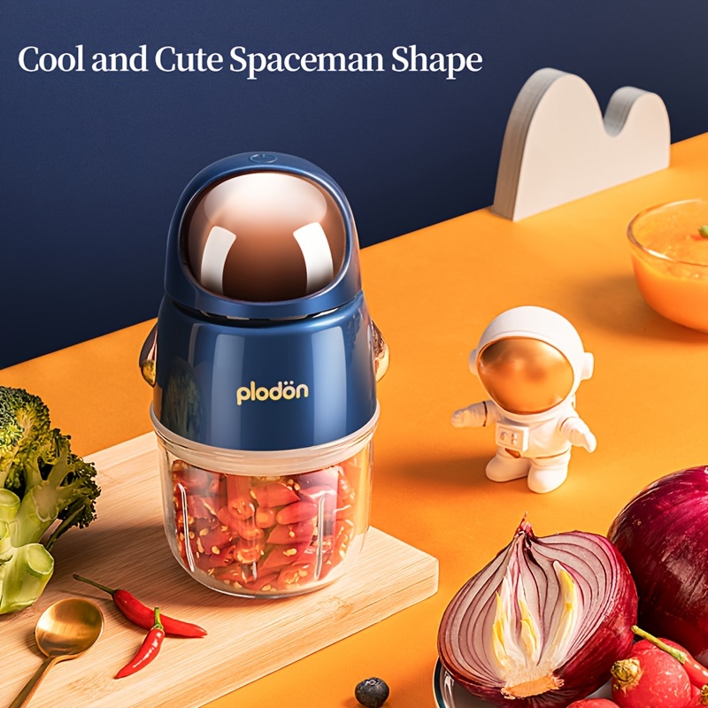 Food Maker Mini Cute and Small Food Processor Puree Blender Grinder Chopper  1.2 Cup Glass Bowl with 6 Blade Electric Small Household Multifunctional  Mincer For Garlic, Stirring, And Complementary Food