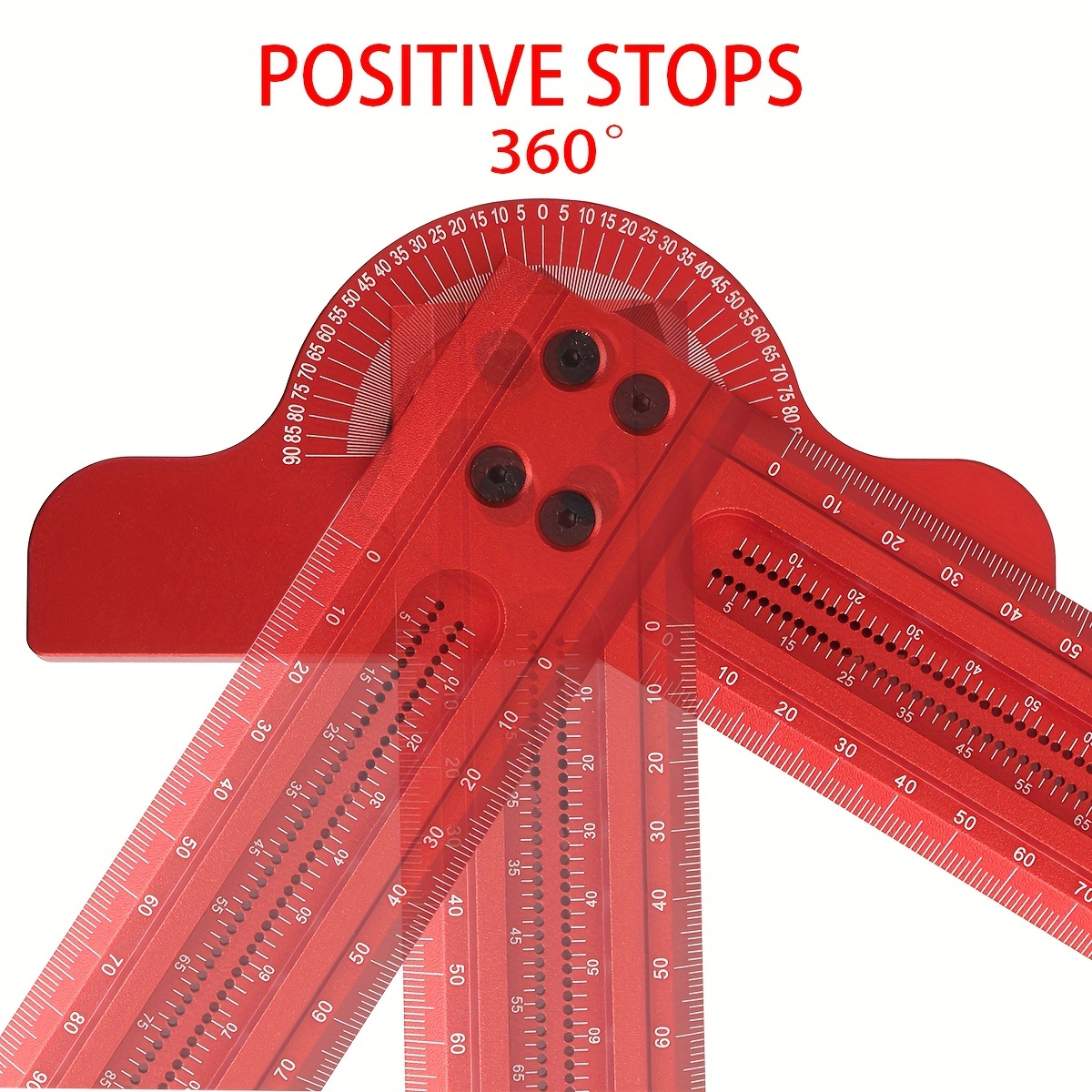 300/500MM 90 Degree Square Woodworking Angle Ruler Stamping Scale Turning  Ruler Aluminum Alloy Square Turning Ruler Woodworking Tools 