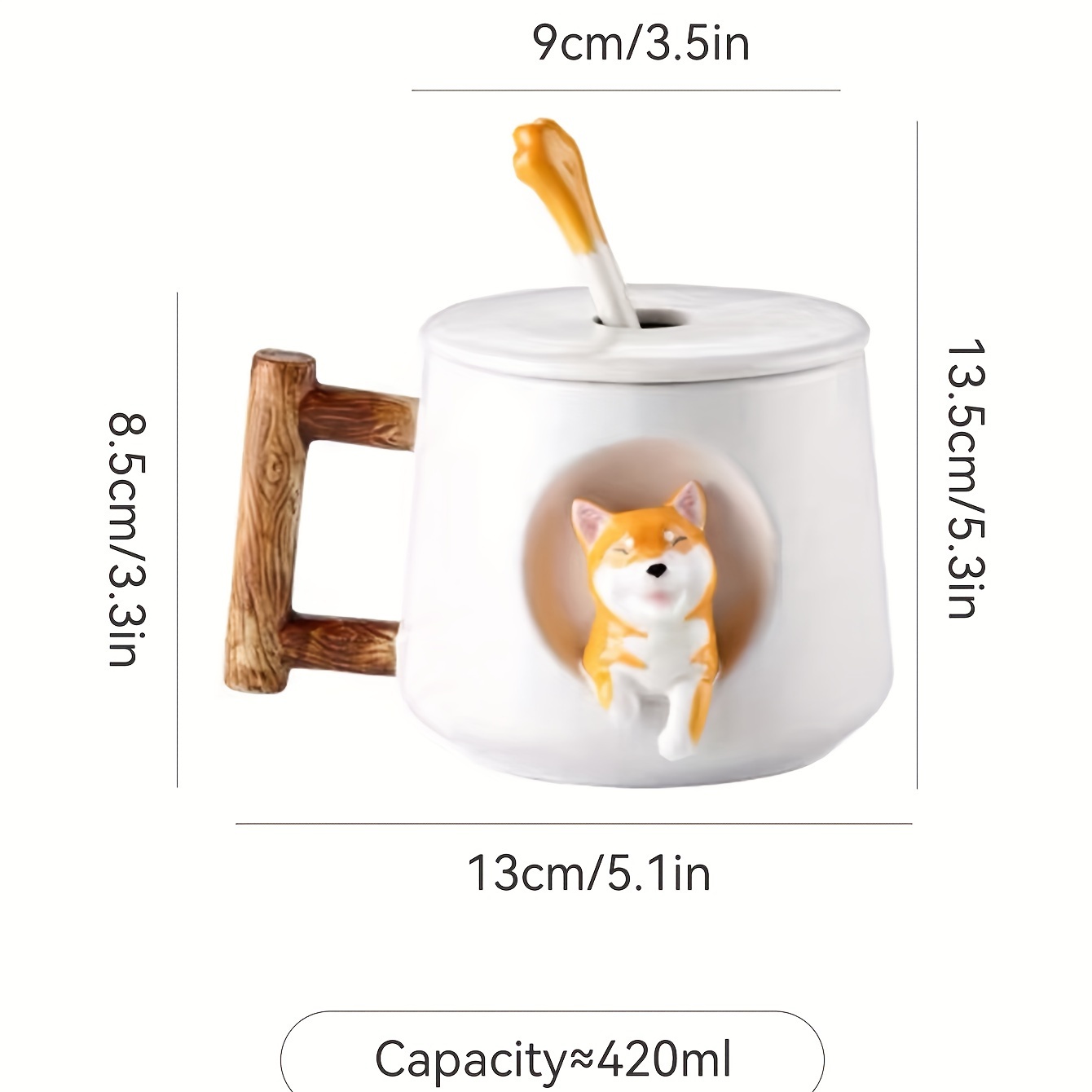 Tazas De Café 3D Taza De Animales Originales Sólidas Taza De