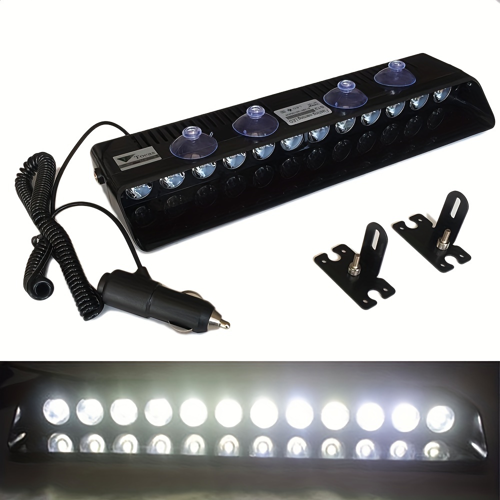 Jwl-1pcs Warnung Blitzleuchte Polizei Blinker Notfallanzeige LED-Lampe Auto  rotierende Verkehrs Sicherheitslicht Magnet Decke Box Strobe