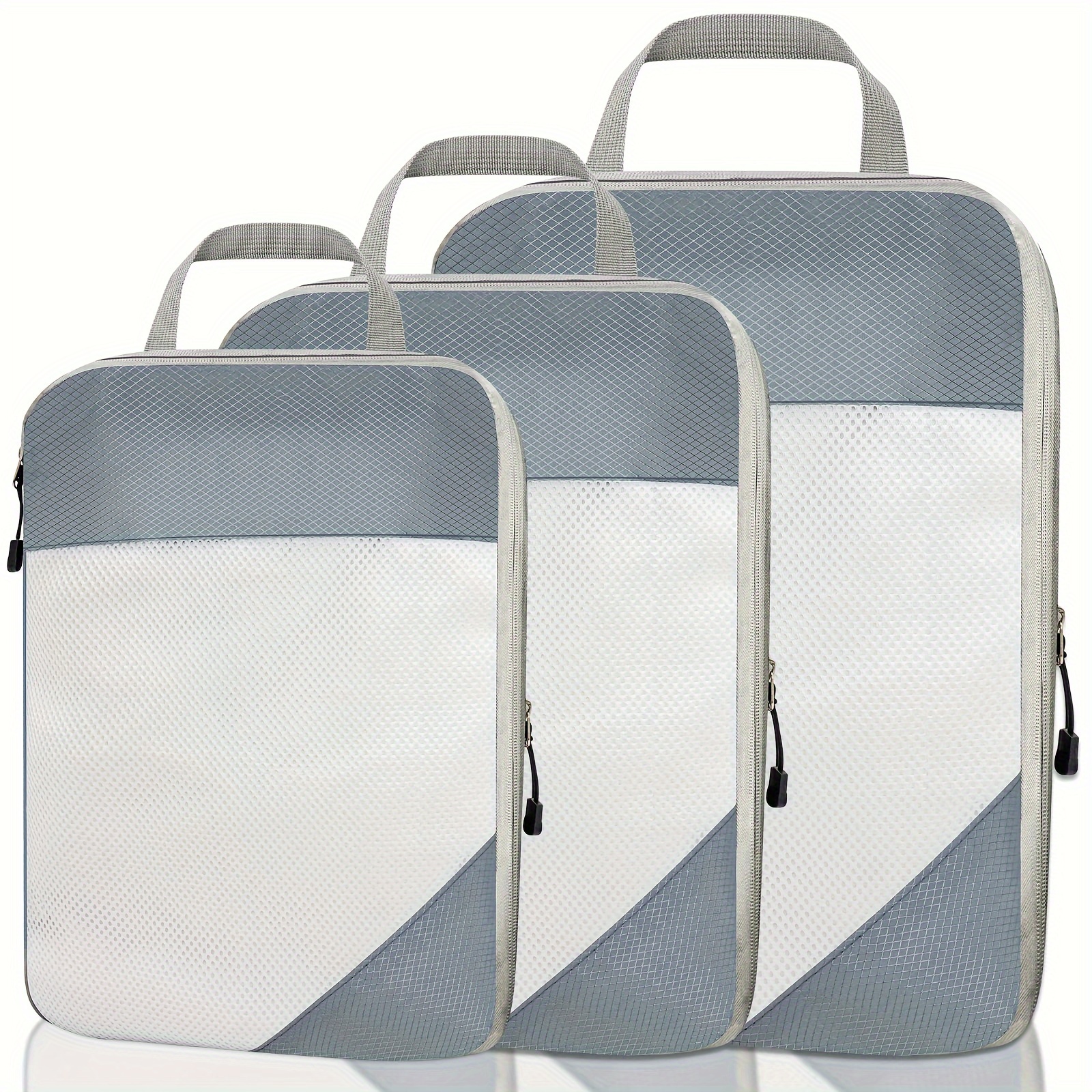  Bolsas de compresión – Accesorios de viaje – Paquete de 10  bolsas para ahorrar espacio – No necesita aspiradora ni bomba – Bolsas de  almacenamiento al vacío para artículos esenciales de