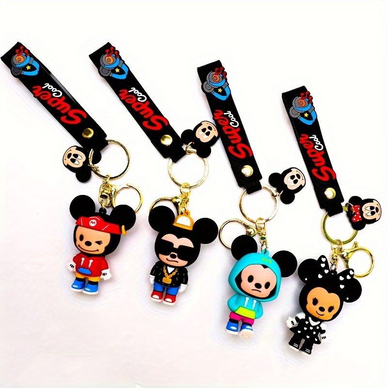 Cartoon Cute 3D Mickey Minnie Doll Key Chain with Wrist Strap Key Ring Car  Bag Widget Accessories Pendant Lovely Girl Gift Keychain - China Keychain  and Key Chain price