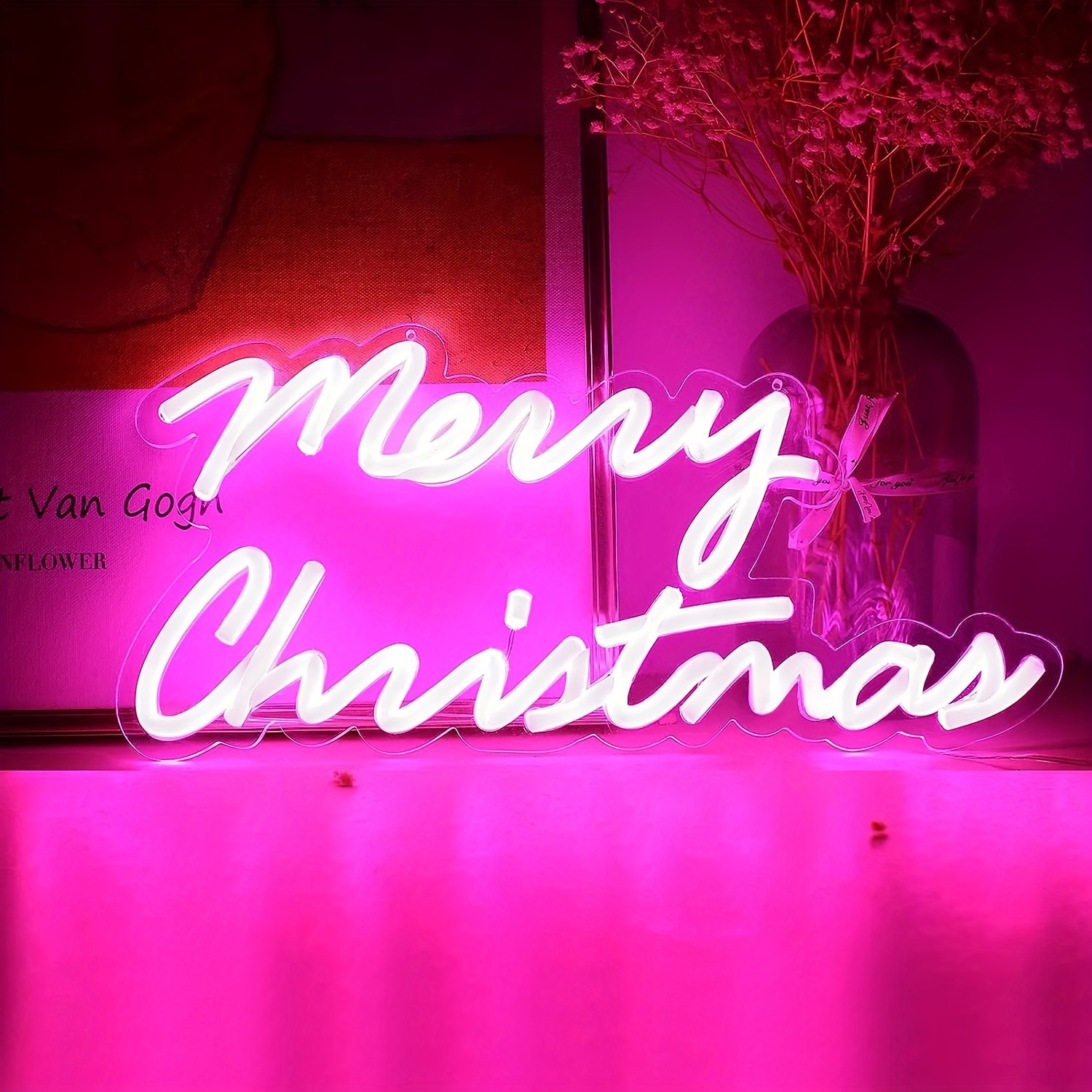 Merry Christmas Neon Lights Christmas Decoration Led - Temu