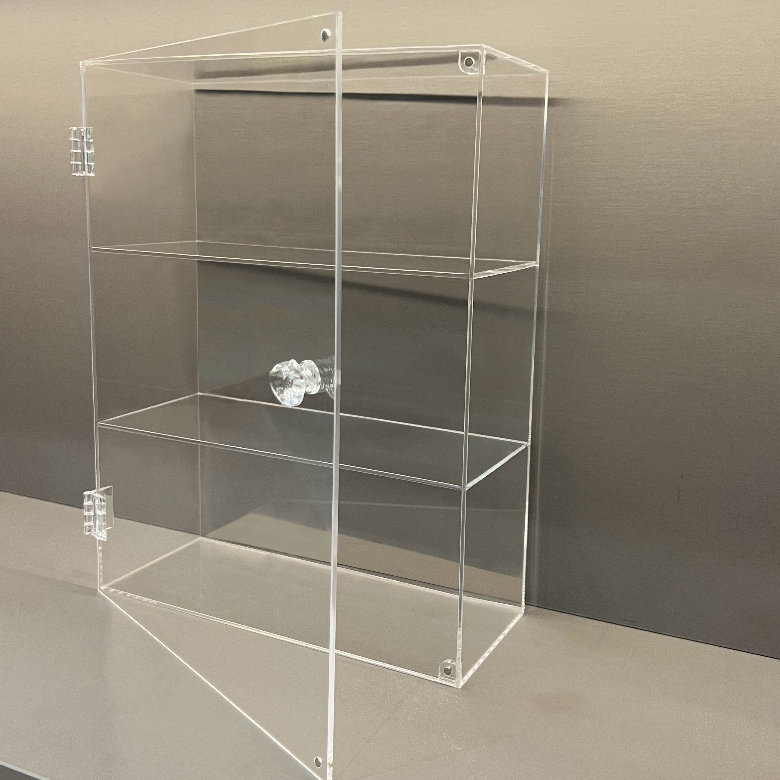1pc Transparent Dustproof Display Cabinet, Easy To Open Without Assembly,  Made Of Acrylic Material, Suitable For Storing Small Items, Hand Made Models