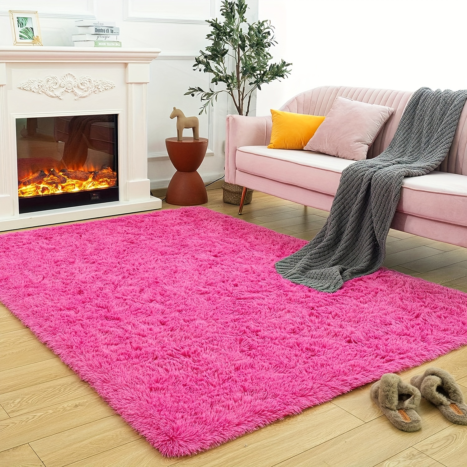 Area Rugs For Bedroom Girls Fluffy Fuzzy Furry Shag - Temu