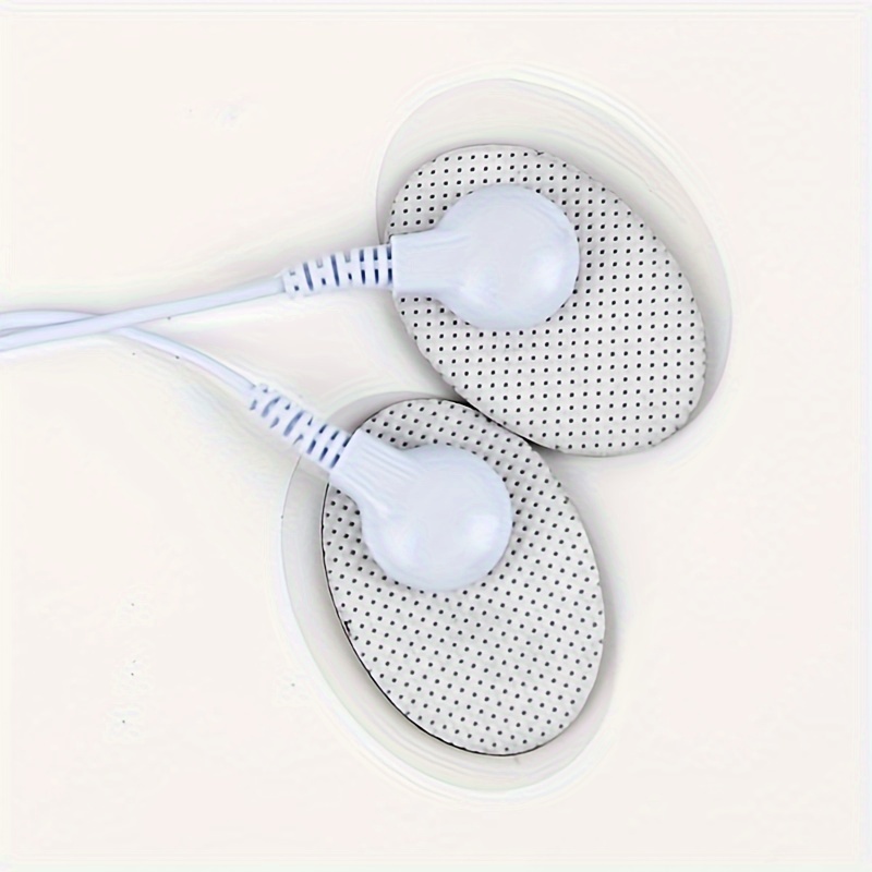 Electrode Pads, Conductive Gel Pad, White Mini Button Massage Pads