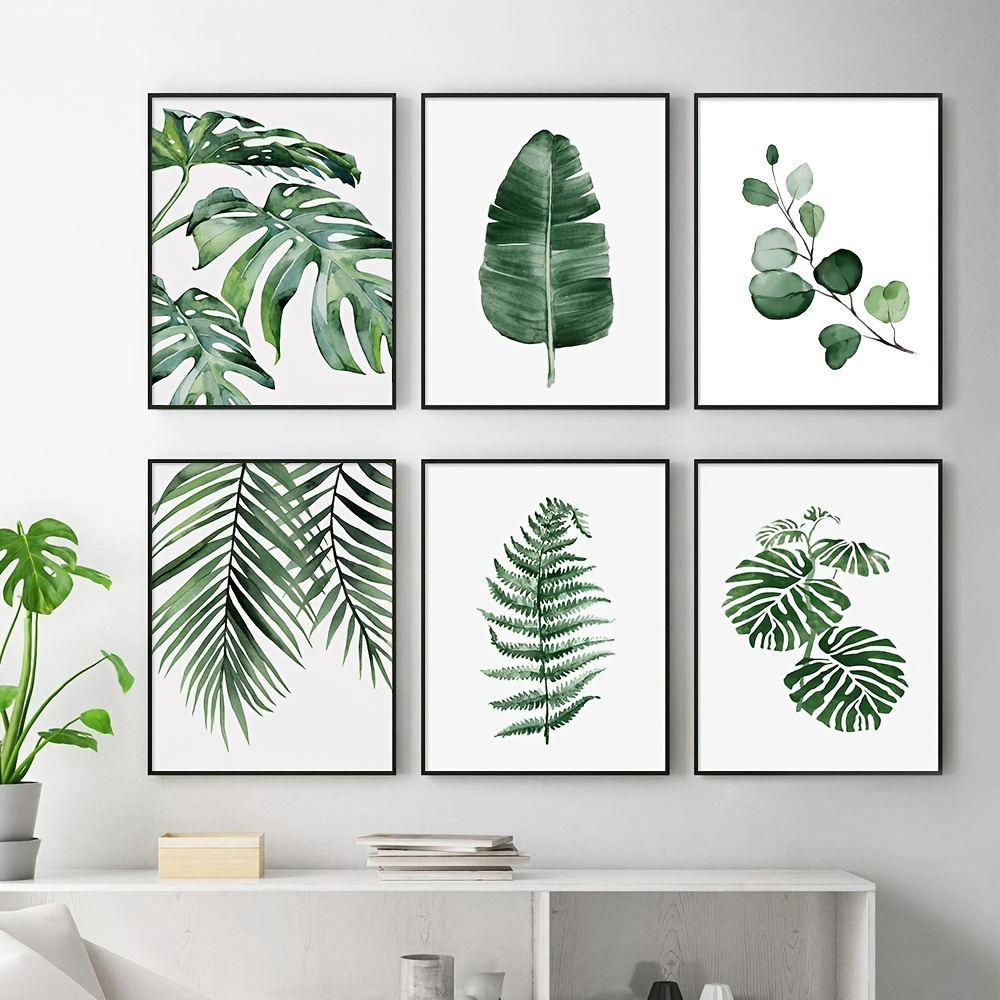 Tropical Palm Leaves Botanical Plant Watercolor Prints - Temu