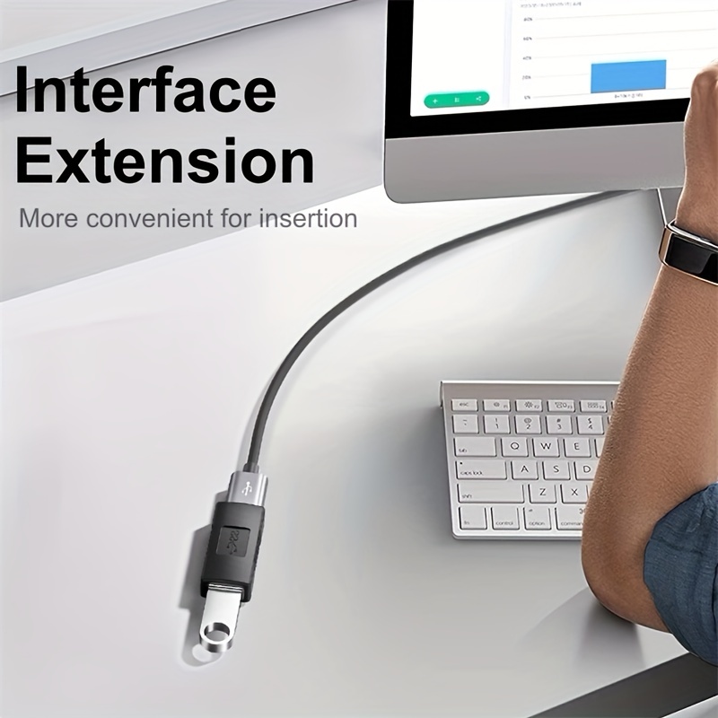 USB 3.0 Female-to-Female Adapter for High-Speed Computer Data Transmission, USB-A Charging Docking Extension Head AF-AF