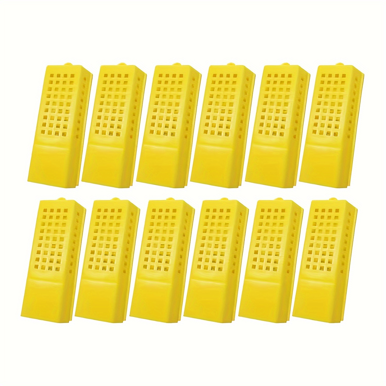 

12pcs, Plastic Queen Bee Cages Transporting Catcher Beekeeping Supplies Rearing Cup Kit Transporting Catcher Insectary Box Beekeeper Equipment Tool