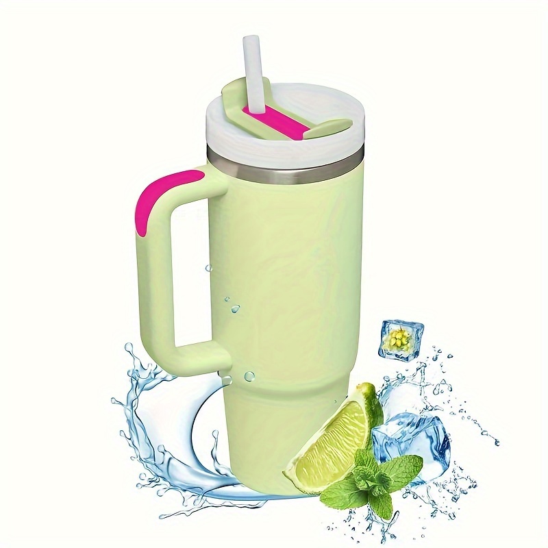 TrustyMate 40 Oz Tumbler With Handle And Straw