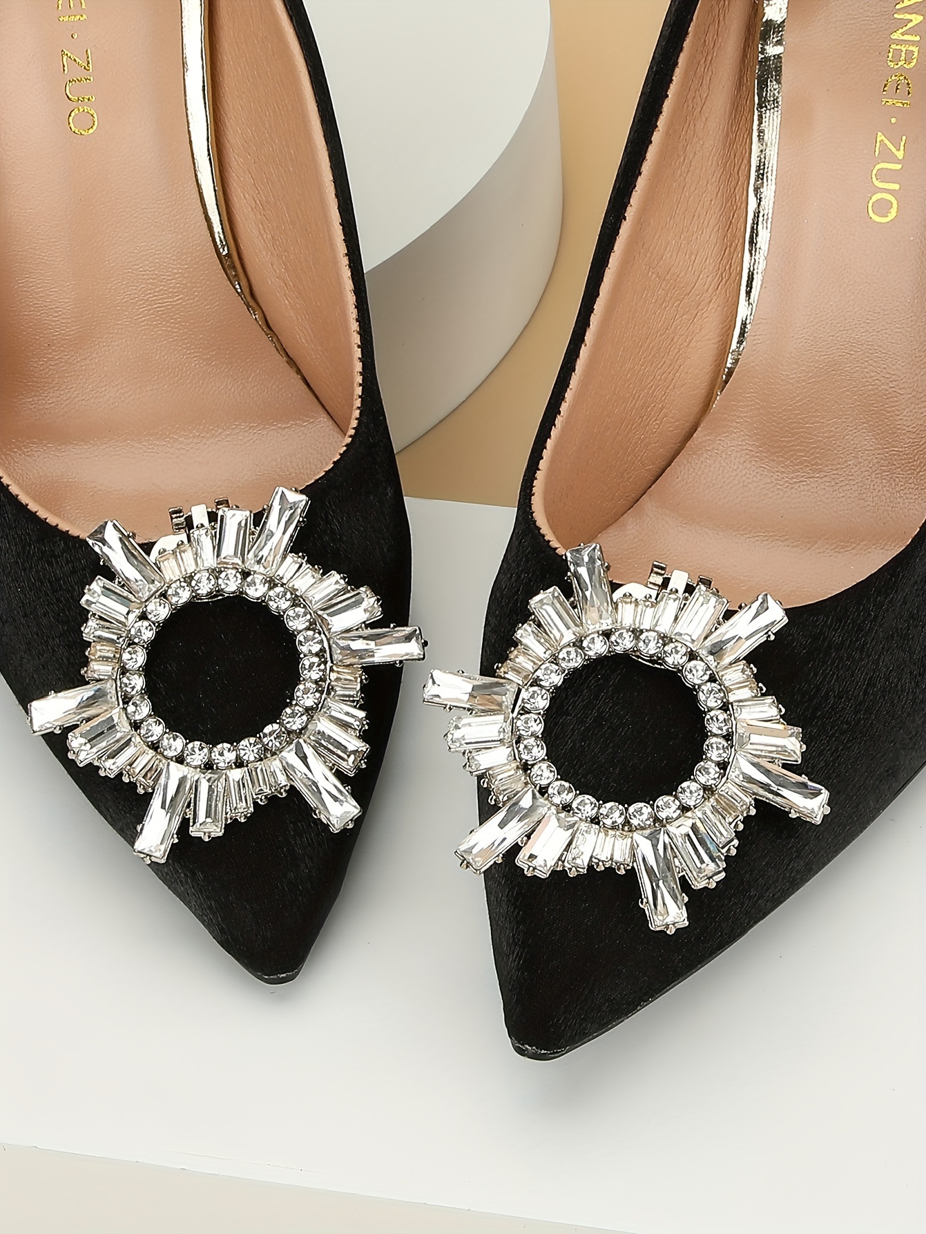 2pieces scarpe fibbia con per strass clip per scarpe donne rimovibile  scarpa decor charm